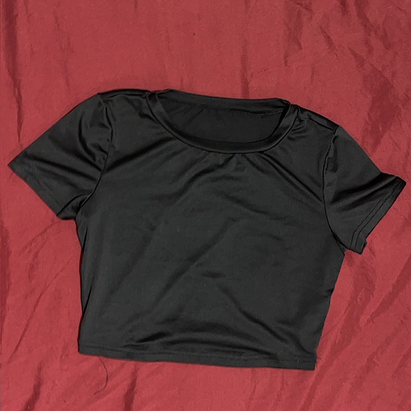 3-piece: White, Gray, and Black, crop-tops. - Picture 2 of 5